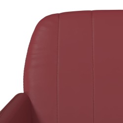 Banc Rouge bordeaux 107x80x81 cm Similicuir 556908556908