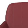 Banc Rouge bordeaux 107x80x81 cm Similicuir 556908556908