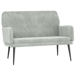 Banc Gris clair 108x79x79 cm Velours 556909556909
