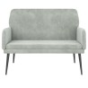 Banc Gris clair 108x79x79 cm Velours 556909556909