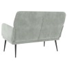 Banc Gris clair 108x79x79 cm Velours 556909556909