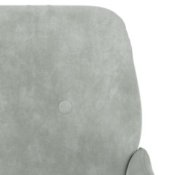 Banc Gris clair 108x79x79 cm Velours 556909556909
