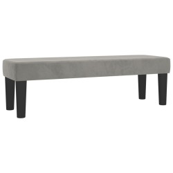 Banc Gris clair 100x30x30 cm Velours 556913556913