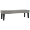 Banc Gris clair 100x30x30 cm Velours 556913556913