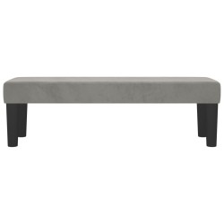 Banc Gris clair 100x30x30 cm Velours 556913556913