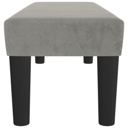 Banc Gris clair 100x30x30 cm Velours 556913556913