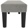 Banc Gris clair 100x30x30 cm Velours 556913556913