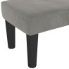 Banc Gris clair 100x30x30 cm Velours 556913556913