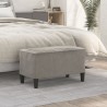Banc Gris clair 70x35x41 cm Velours 556918556918