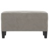 Banc Gris clair 70x35x41 cm Velours 556918556918