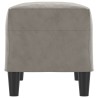 Banc Gris clair 70x35x41 cm Velours 556918556918