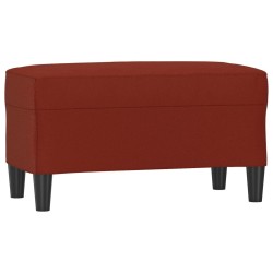 Banc Rouge bordeaux 70x35x41 cm Similicuir 556923556923