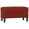 Banc Rouge bordeaux 70x35x41 cm Similicuir 556923556923
