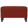 Banc Rouge bordeaux 70x35x41 cm Similicuir 556923556923