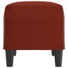Banc Rouge bordeaux 70x35x41 cm Similicuir 556923556923