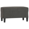 Banc Gris foncé 70x35x41 cm Velours 556925556925