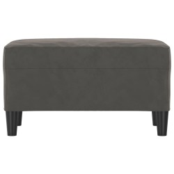 Banc Gris foncé 70x35x41 cm Velours 556925556925