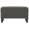 Banc Gris foncé 70x35x41 cm Velours 556925556925