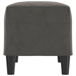 Banc Gris foncé 70x35x41 cm Velours 556925556925