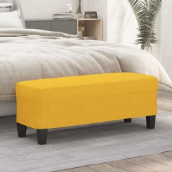 Banc Jaune clair 100x35x41 cm Tissu 556931556931