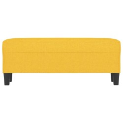 Banc Jaune clair 100x35x41 cm Tissu 556931556931