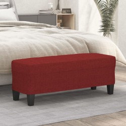 Banc Rouge bordeaux 100x35x41 cm Tissu 556932556932