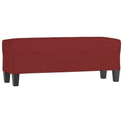 Banc Rouge bordeaux 100x35x41 cm Tissu 556932556932