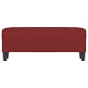 Banc Rouge bordeaux 100x35x41 cm Tissu 556932556932