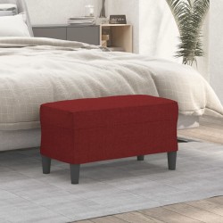 Banc Rouge bordeaux 70x35x41 cm Tissu 556934556934