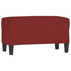 Banc Rouge bordeaux 70x35x41 cm Tissu 556934556934