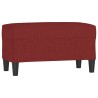 Banc Rouge bordeaux 70x35x41 cm Tissu 556934556934