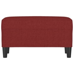 Banc Rouge bordeaux 70x35x41 cm Tissu 556934556934