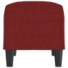 Banc Rouge bordeaux 70x35x41 cm Tissu 556934556934