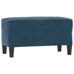 Banc Bleu 70x35x41 cm Velours 556936556936