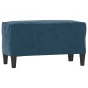 Banc Bleu 70x35x41 cm Velours 556936556936