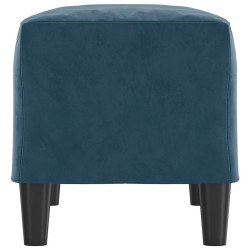 Banc Bleu 70x35x41 cm Velours 556936556936