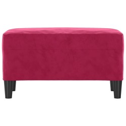 Banc Rouge bordeaux 70x35x41 cm Velours 556937556937