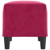 Banc Rouge bordeaux 70x35x41 cm Velours 556937556937