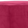 Banc Rouge bordeaux 70x35x41 cm Velours 556937556937