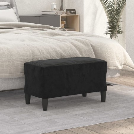 Banc Noir 70x35x41 cm Velours 556938556938