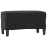 Banc Noir 70x35x41 cm Velours 556938556938