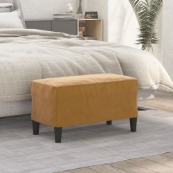 Banc Marron 70x35x41 cm Velours 556941556941