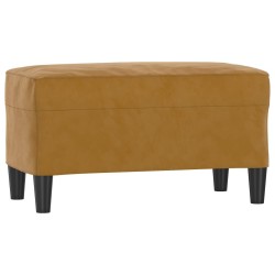 Banc Marron 70x35x41 cm Velours 556941556941