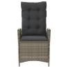 Ensemble de bistro 3 pcs avec coussins gris résine tressée 556944556944