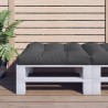 Coussin de palette noir 80x80x12 cm tissu 556946556946