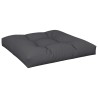 Coussin de palette noir 80x80x12 cm tissu 556946556946