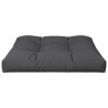 Coussin de palette noir 80x80x12 cm tissu 556946556946