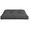 Coussin de palette noir 80x80x12 cm tissu 556946556946