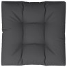 Coussin de palette noir 80x80x12 cm tissu 556946556946