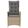 Chaises inclinables jardin lot de 2 et coussins résine tressée 556955556955